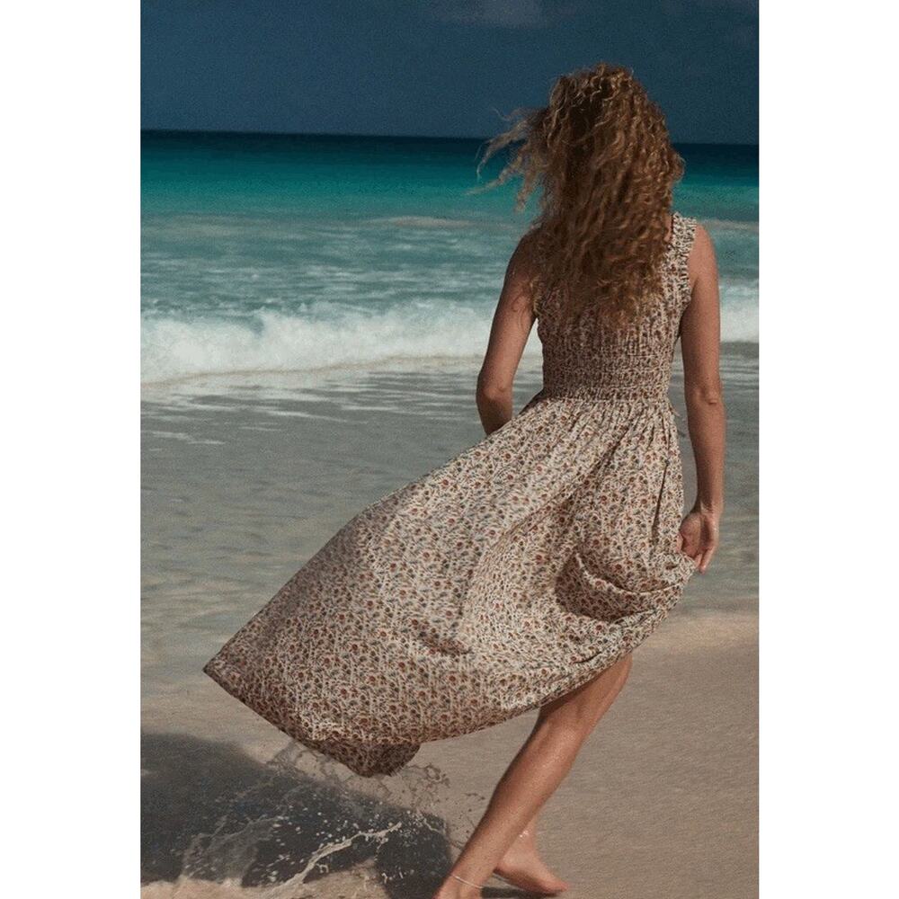NWT DÔEN Emmaretta Dress Jardin Du Chateau Floral Organic Cotton XXL - Picture 9 of 15